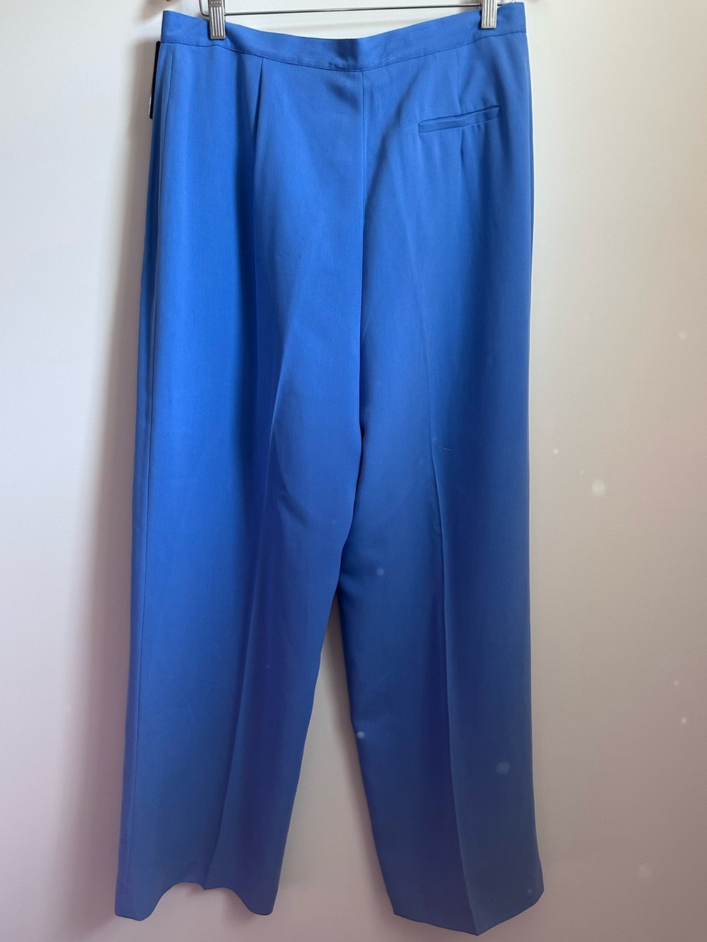 Lauren Ralph Lauren 100% Silk Wide Leg Trousers NWT Blue Dress Pants Women’s 16 - Picture 3 of 11